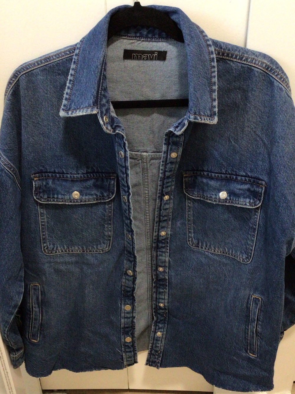 Mavi Blue Denim Shirt Jacket